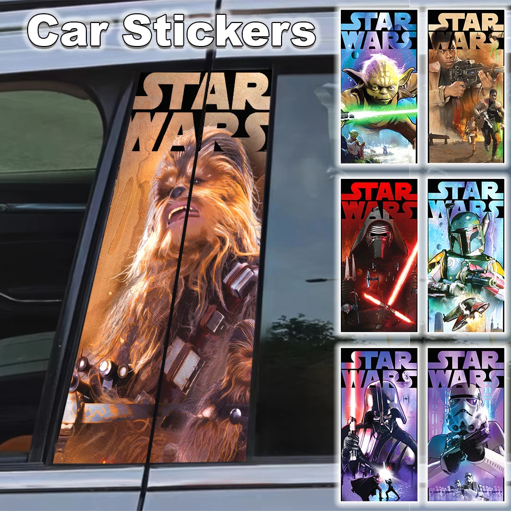 

Star Wars Car B Pillar Sticker Decal JDM Accessorie Waterproof Self-adhesive Poster Lightsaber Scratch Resistant Darth Vader
