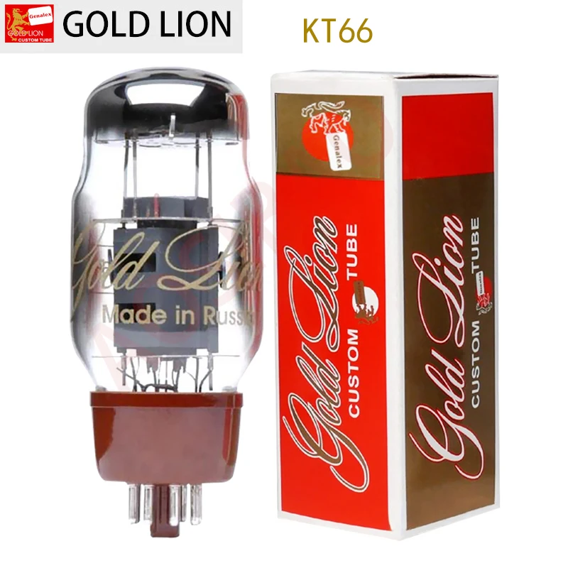 GOLD-LION  KT66  Vacuum Tube Precision pairing Valve Replaces EL34 5881 6L6 Electronic tubes For Amplifier