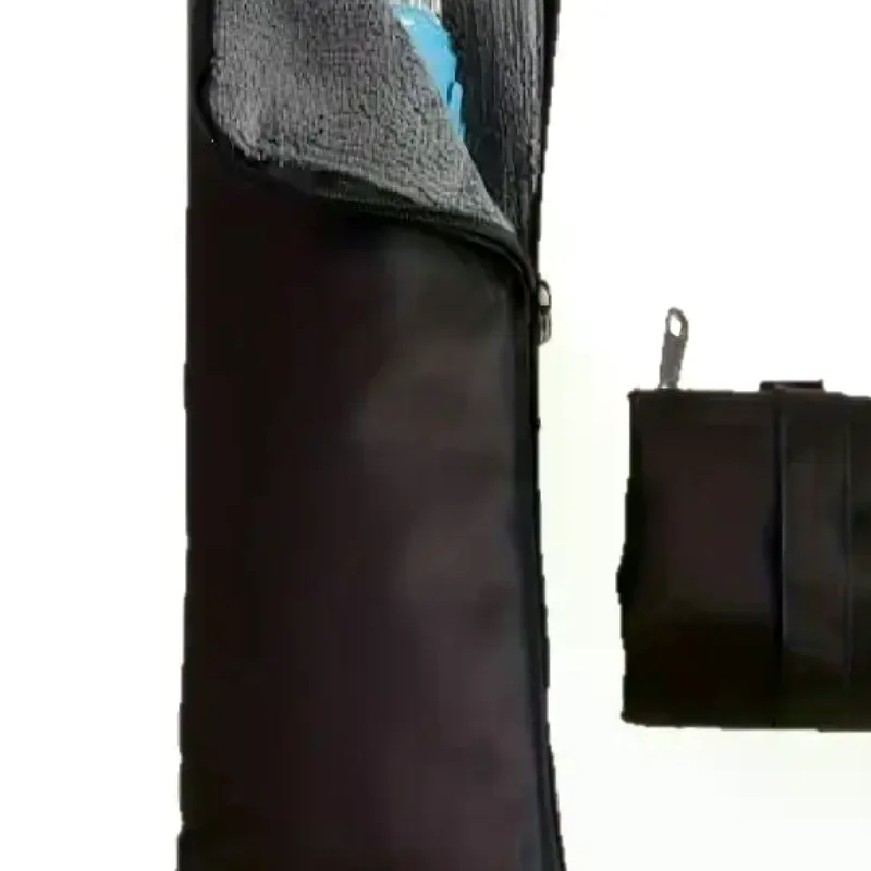 Microfiber Water-resistant Umbrella Pouch Portable Black Umbrella Storage Bag with Handle for Commuting Use