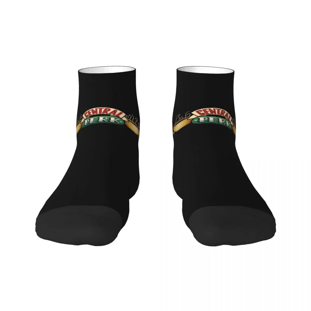 Funny Mens Central Perk Friends Dress Socks Unisex Comfortable Warm 3D Printing TV Show Crew Socks