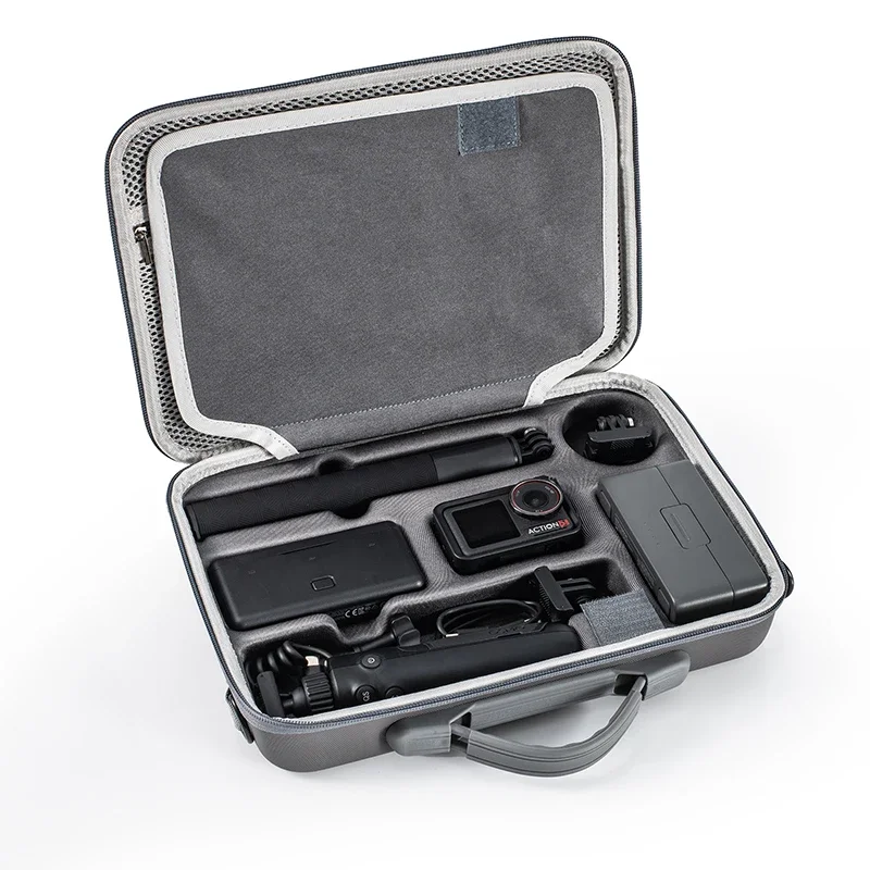 Portable Case for DJI Osmo Action 5 Pro Waterproof Bag Charger Battery Base Selfie Stick Storage Handbag Camera Accessories