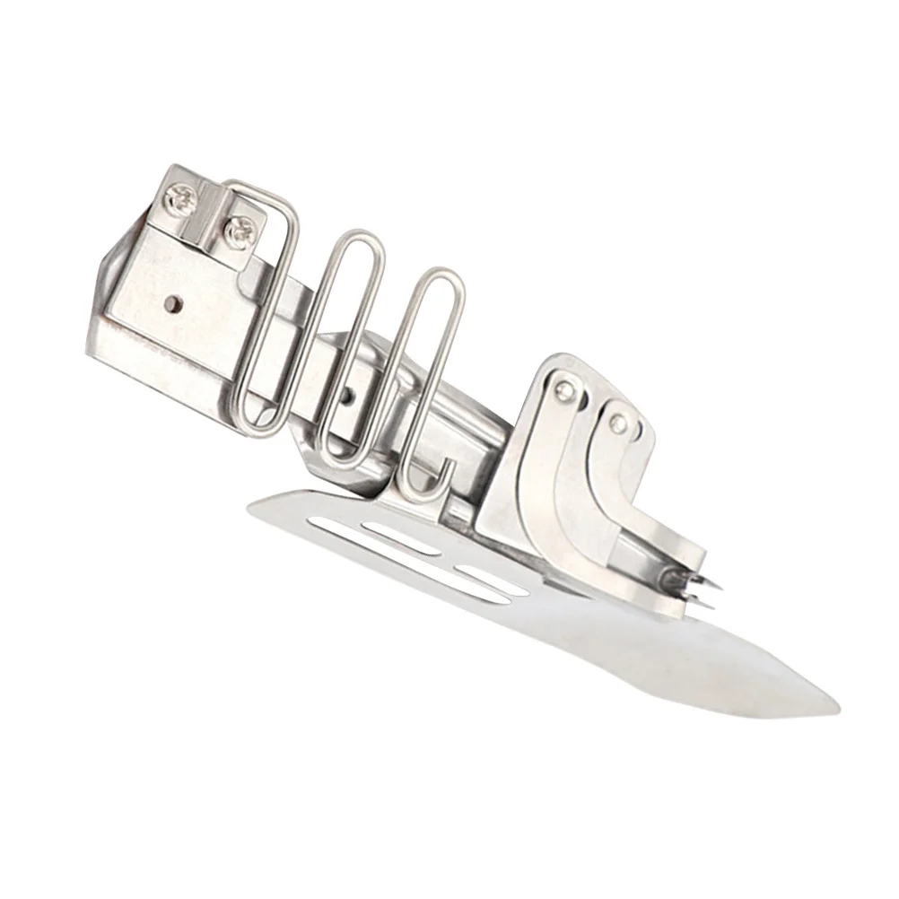 Carpeta para máquina de coser, doble ángulo de pliegue, accesorio para carpetas de bordes de acero inoxidable, herramienta de encuadernación de dobladillo, costura cegadora Overlock