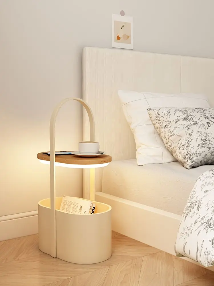 Living Room Floor Lamp Bedroom Bedside Coffee Table Shelf Edge Few Atmosphere Cream Wind Wireless Charging Vertical Desk Lamp