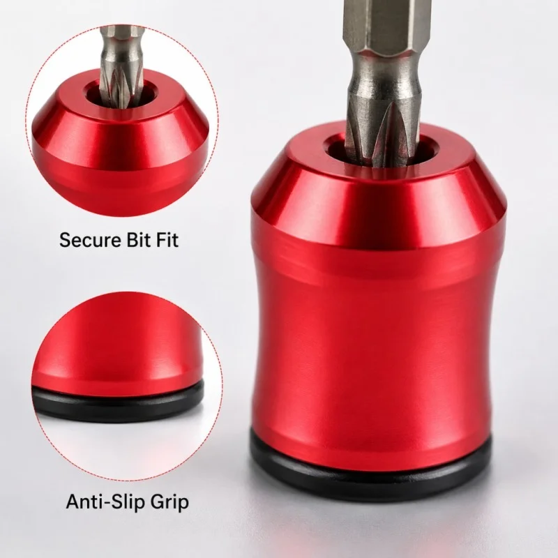 3-in-1 Screwdriver Head Magnetic Ring,Strong Magnetic Screw Ring,6.35 mm MagneticScrew Ring Bit for Hex Screwdriver image 3