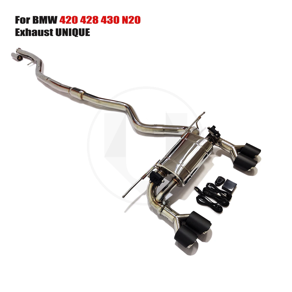 

UNIQUE suitable for BMW F32 F33 F36 420 428 430 N20 2.0T SS304 Valve Exhaust High Performance Exhaust Pipe for Exhaust System