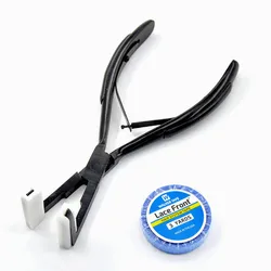 Nastro nell'estensione dei capelli s pinze estensioni del nastro a superficie piatta pinze sigillanti per capelli umani strumenti professionali per l'estensione dei capelli