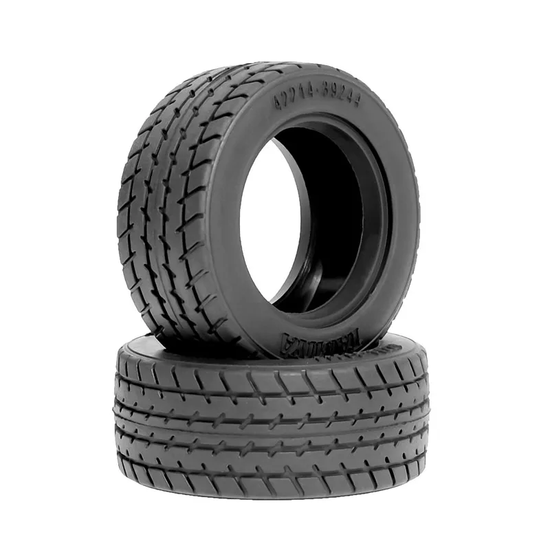 Tamiya 60D Super Radial RC Hard Tires 2PCS/4PCS for 1/10 Tamiya M-Chassis | Direct Fit Meijiaxin 1/14 Rally Car Universal #50684