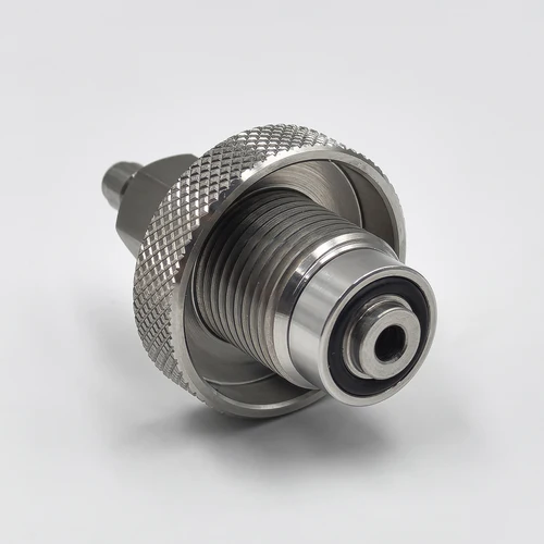 Imagen 2 del producto Estación de llenado de aire HPA HP, válvula Din de acero inoxidable de 300bar con desconexión rápida de 8MM, enchufe macho G5/8-14, buceo