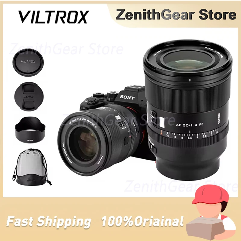 

VILTROX AF 50mm F1.4 PRO Full-Frame Large Aperture Prime Camera Lens with HyperVCM motor for Sony E-Mount Camera Metal Design
