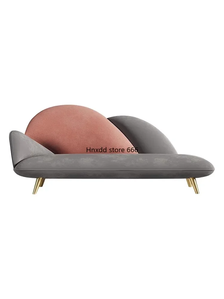 Frosted fleece chaise longue minimalist living room bedroom new high-end chaise longue