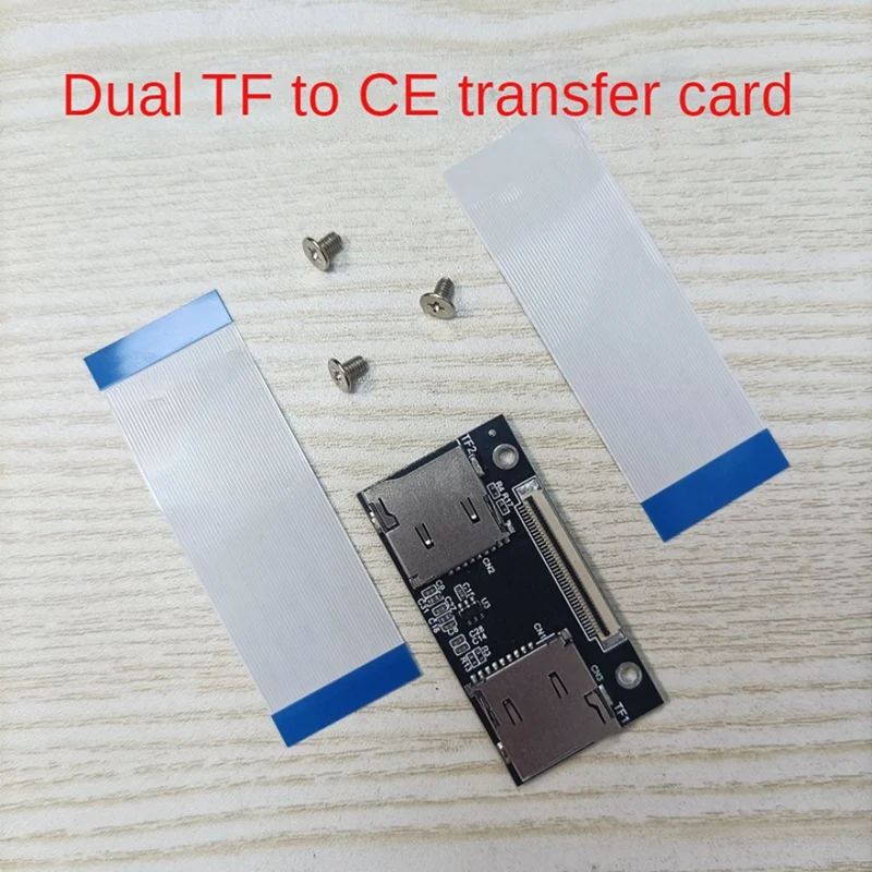 Dual TF Card Memory Card To CE Interface Connection Card Expansion Card For Computer Industrial Control Machine VCR NAS