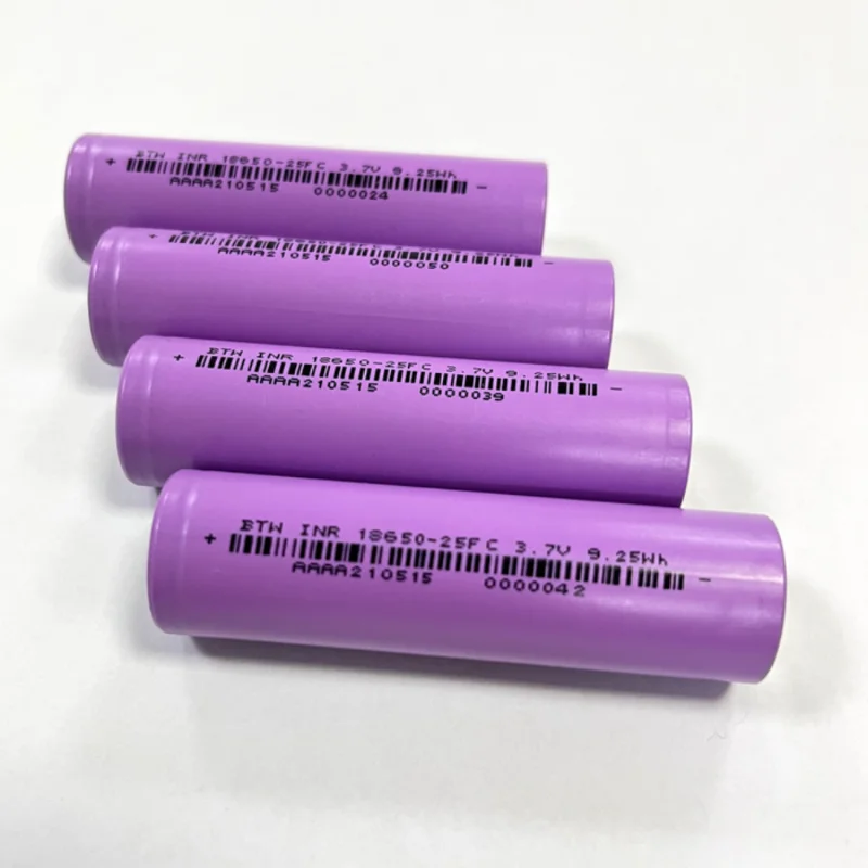 Patozm เซลล์แบตเตอรี่โทรศัพท์ลิเธียม3.7V 18650แบตเตอรี่ Liion 2500mAh 3.6V ระดับ5C 9.25Wh