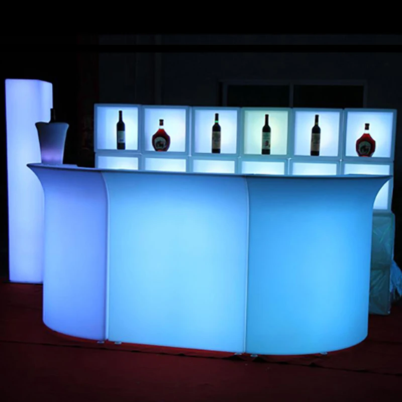 

Portable bar Counter Furniture/straight Led Mobile bar Portable Led Light Modern bar Counter Waterproof