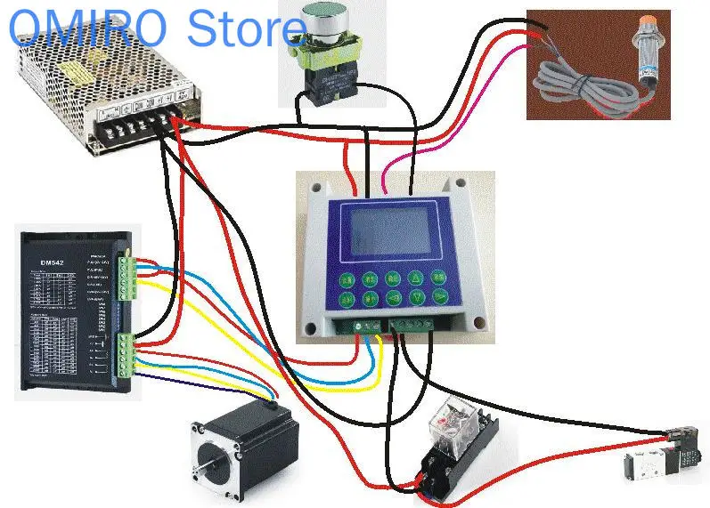 XJ-90 Programmable Single-axis Stepper Motor / Servo Motor Controller / Replaces PLC Industrial Controller