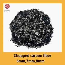 6mm 7mm 8mm  Carbon Fiber Short Cut Reinforced Conductivity, Easy Dispersion, High Density, And Strong Hardness