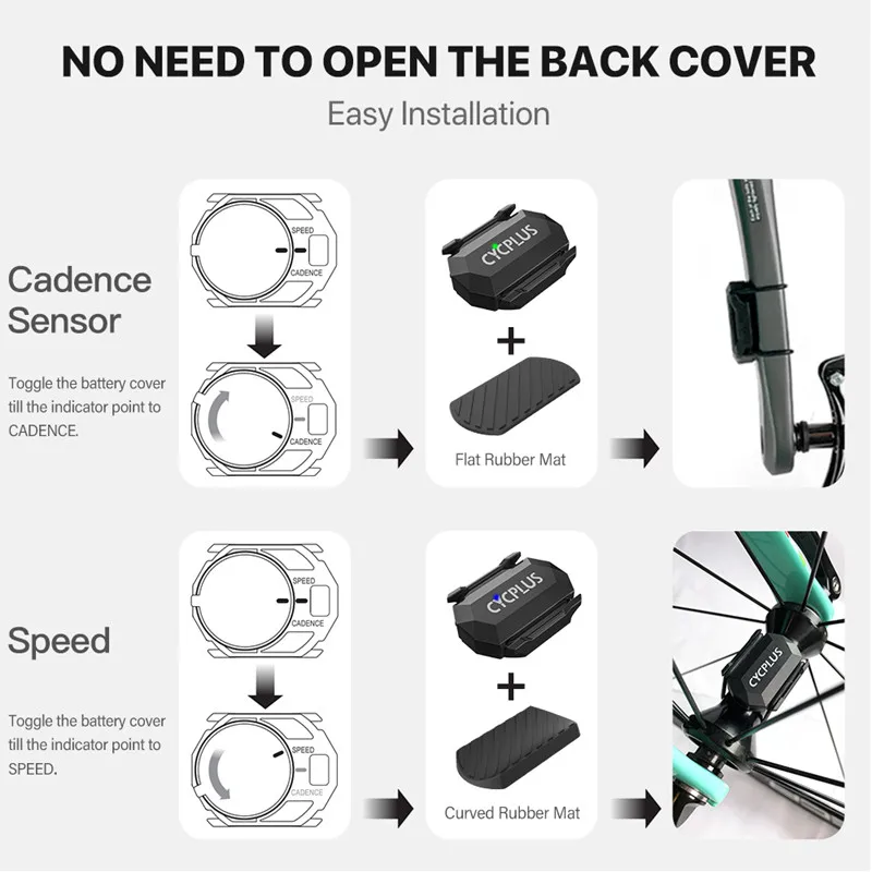 Cycplus Tritt geschwindigkeit Dual Sensor Fahrrad Computer Tacho Ameise Bluetooth wasserdicht GPS Fahrrad Fahrrad Zubehör – Detail 2