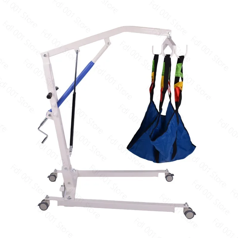 Elderly Patient Transfer Lift - Manual Hydraulic Hoist for Bathroom/Toilet, Home Care for Disabled