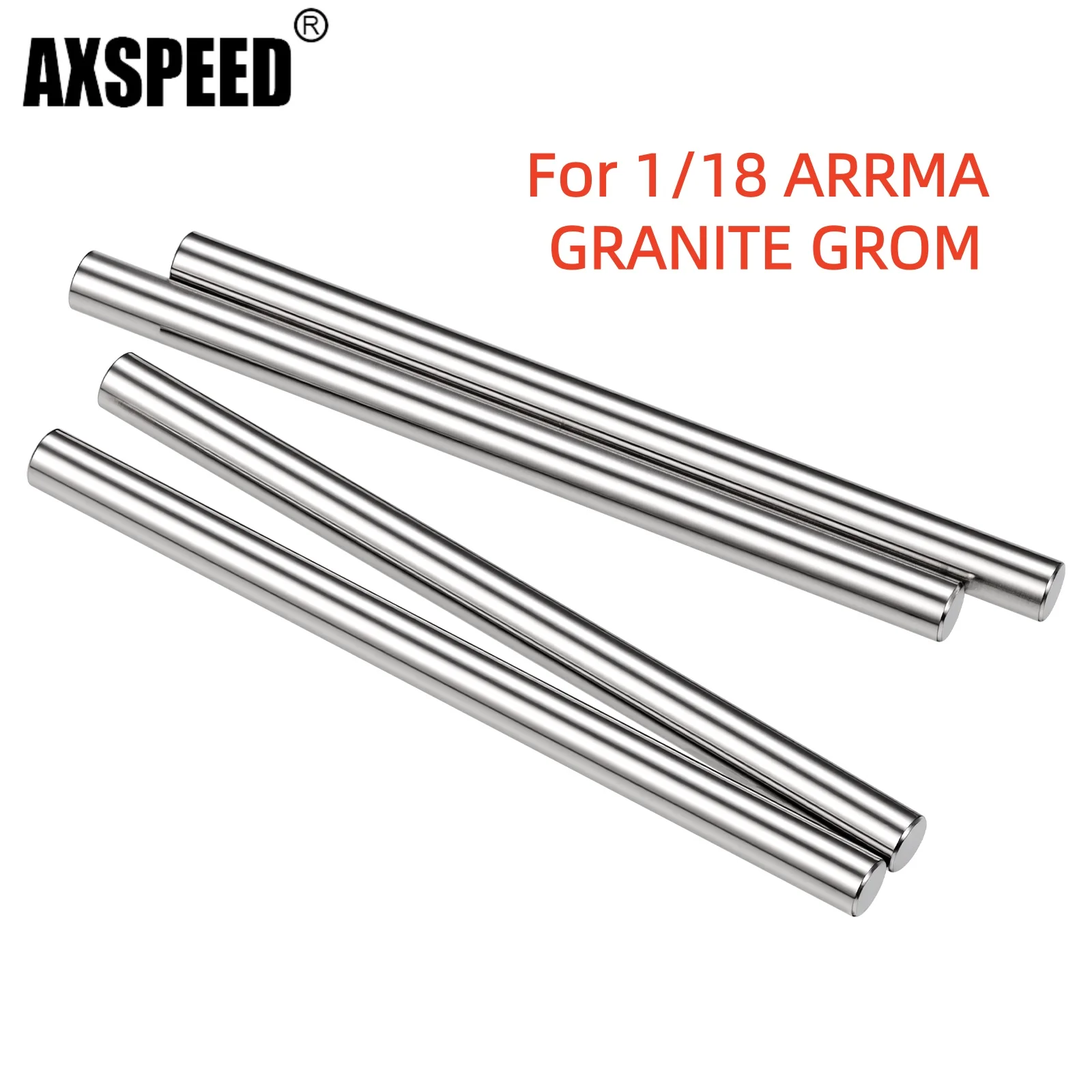 AXSPEED Upper Lower Suspension Hinge Pins For 1/18 ARRMA GRANITE GROM RC Monster Truck Swing Arm Pin Replacement Upgrade Parts