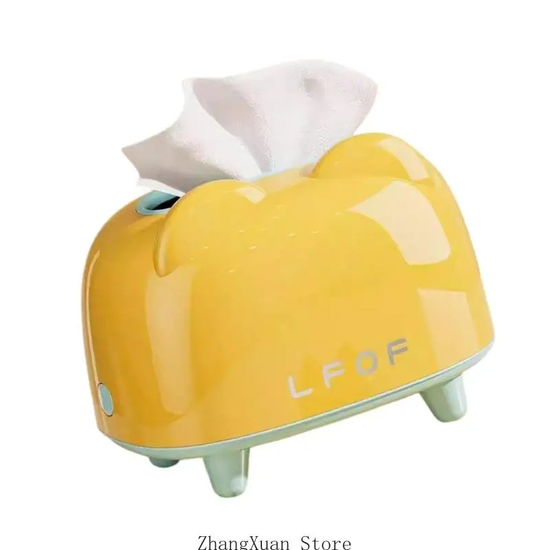 Kunststoff Tissue Dispenser Box Papier Handtuch Lagerung Container Desktop Dekoration 3XUF – Detail 4