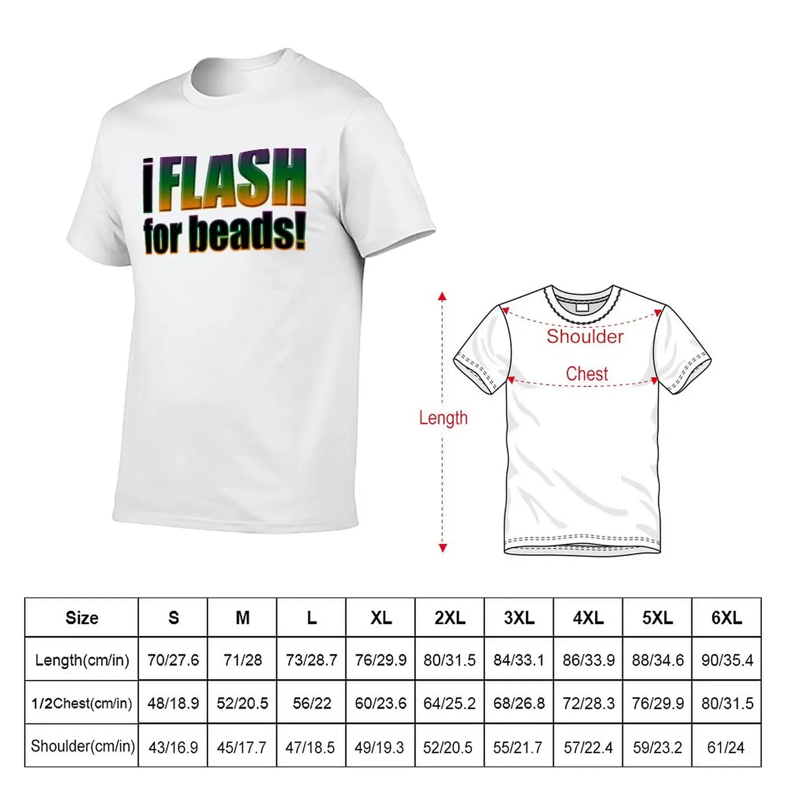 Flash for Beads T-Shirt plus sizes aesthetic clothes designer t shirt men