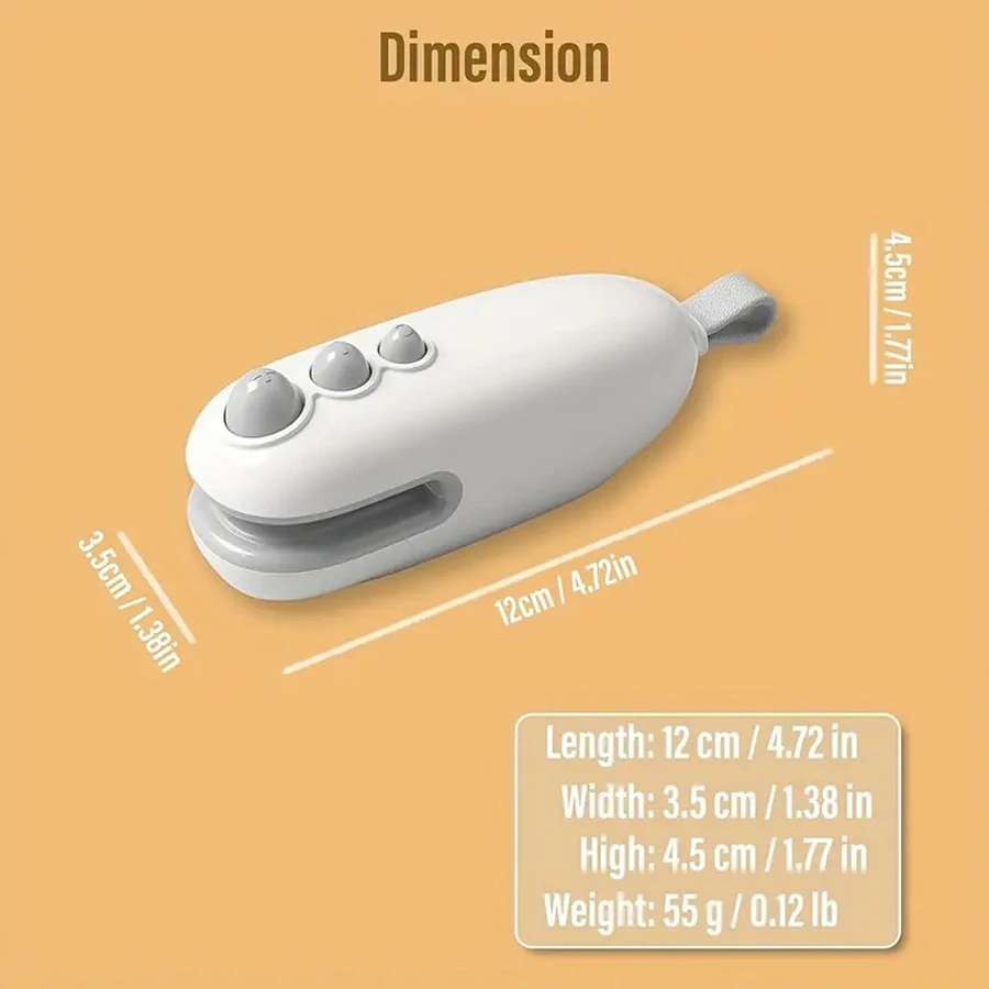 Mini Bag Sealing Machine, Rechargeable Handheld Magnetic Portable Bag Sealing Machine, Food Preservation
