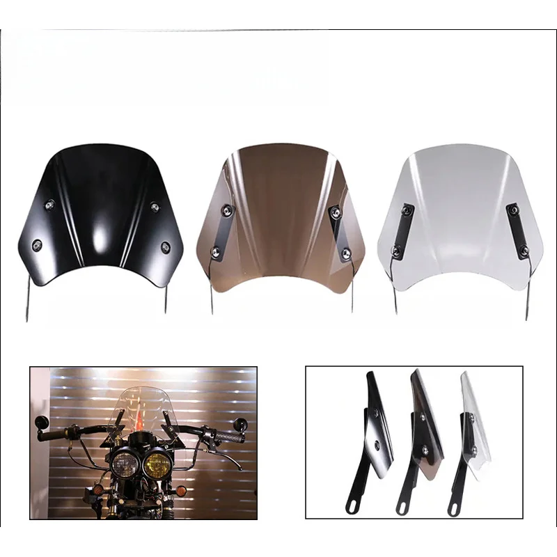 

Retro Universal Motorcycle Headlight Windshield Motorcycle modification parts windshield protector