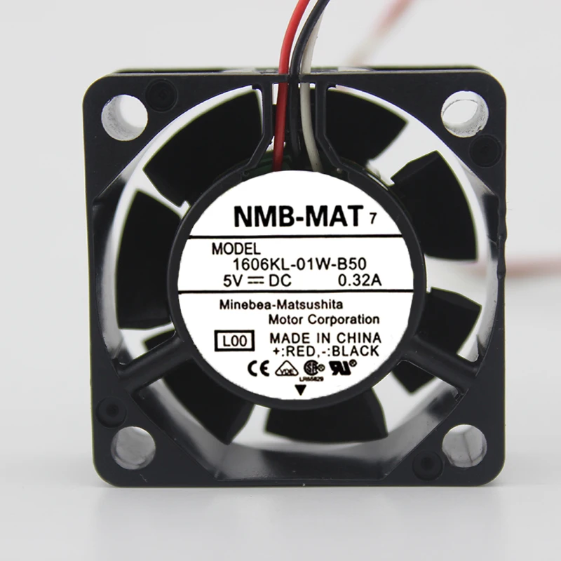 40mm fan original For NMB 1606KL-01W-B50  DC 5V 0.32A 40x40x15mm Server Square cooling fan