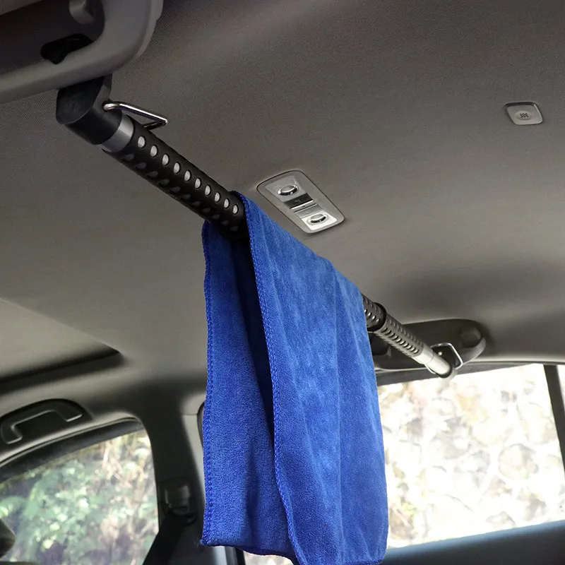 Durable Stretch Car Clothes Hanging Rope Car Clothes Hanger Clothes Rack For Self Driving Travel Car Trunk Rear Row In-car Use