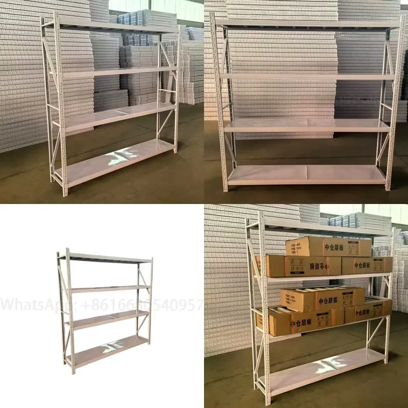 High Quality 500KG Loading Capacity Light Warehouse Rack Warehouse Industrial Boltless Storage Metal Shelves