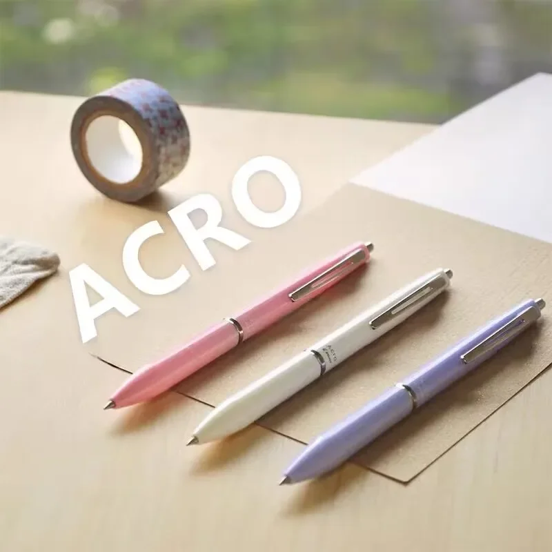 1pcs Pilot Ballpoint Pen  Black Ink 0.3/0.5/0.7mm Acro 300/1000 Press Resin Metal Rod Signature Pen Japanese Stationery