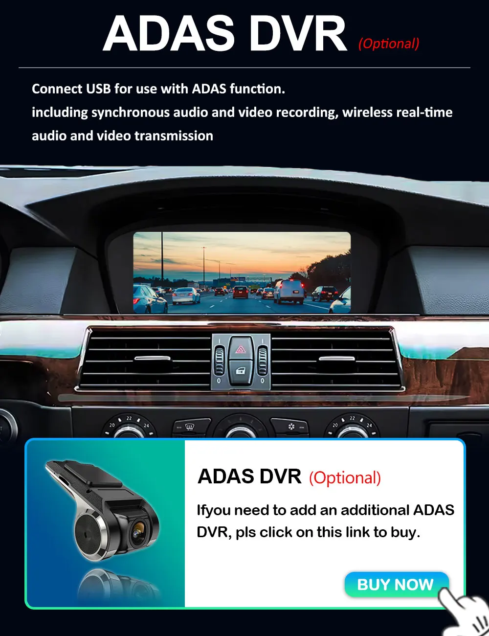 8,8'' Auto-Video-Multimedia-Player Android 16 BT für BMW 3/5er Serie E60 E61 E90 E91 E92 E93 2005 - 2012 CCC CIC System GPS-Navigation – Detail 14