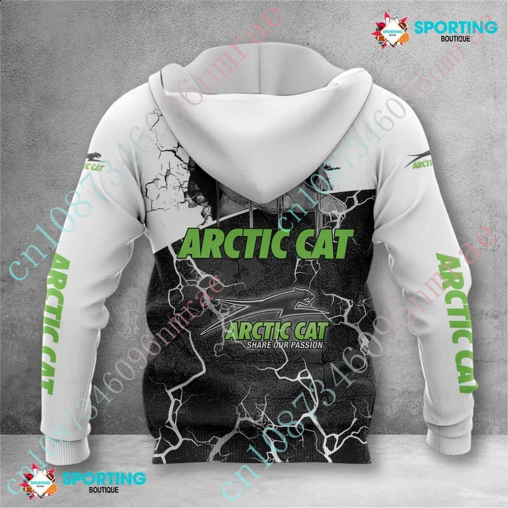 Arctic Cat Clothing Anime Hoodies For Men Women Unisex Sweatshirt Harajuku Pullover Top Casual Oversize Zip Hoodies Custom Logo