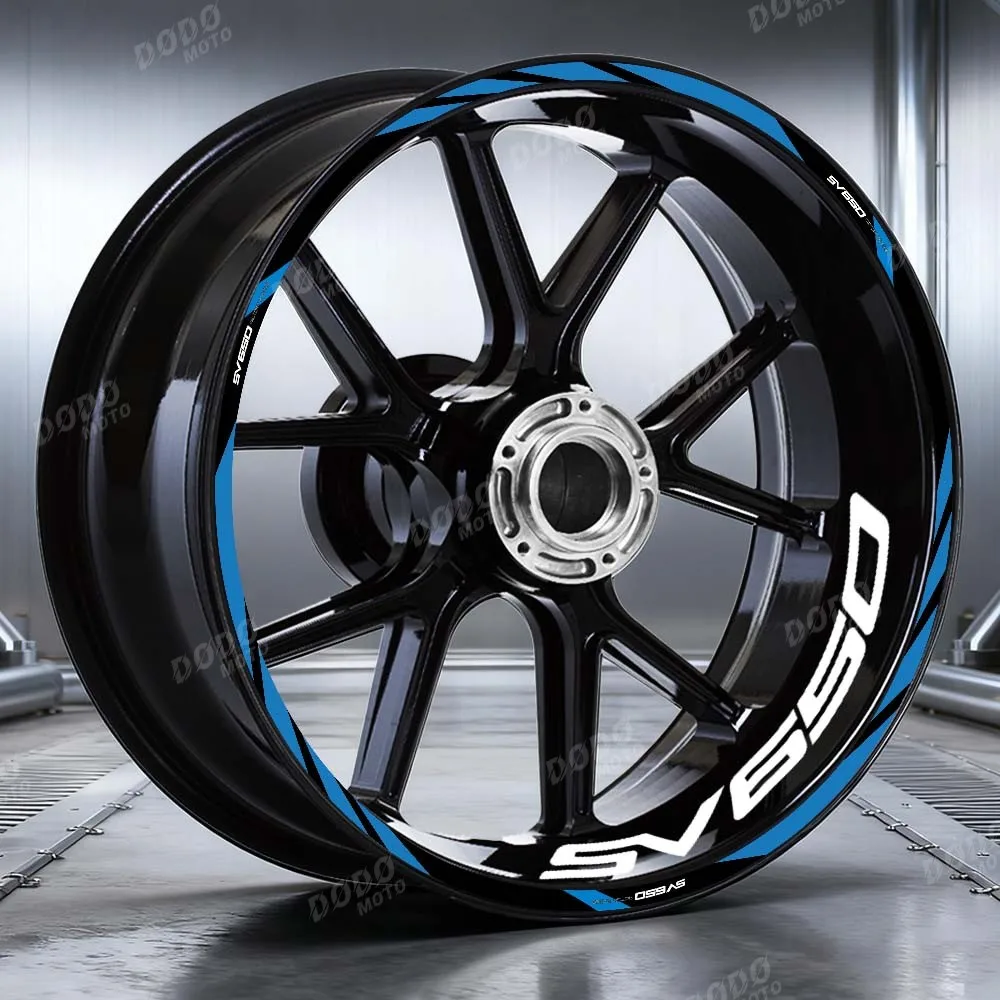 

Для SV650 SV650S sv 650x2016-2023 мотоцикла SV650 светоотражающий край внешний край наклейка полоса 17 дюймов наклейка на колесо водостойкая