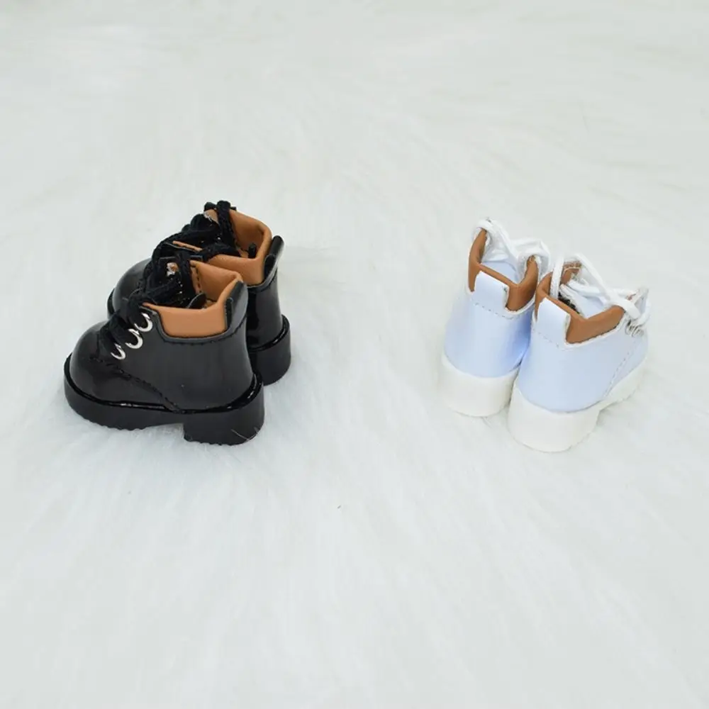 1 para sznurowanych butów dla lalek 30 cm PU Leather Fashion 1/6 BJD Shoe Cute Lovely Mini Boot Toy Shoes Children Toys