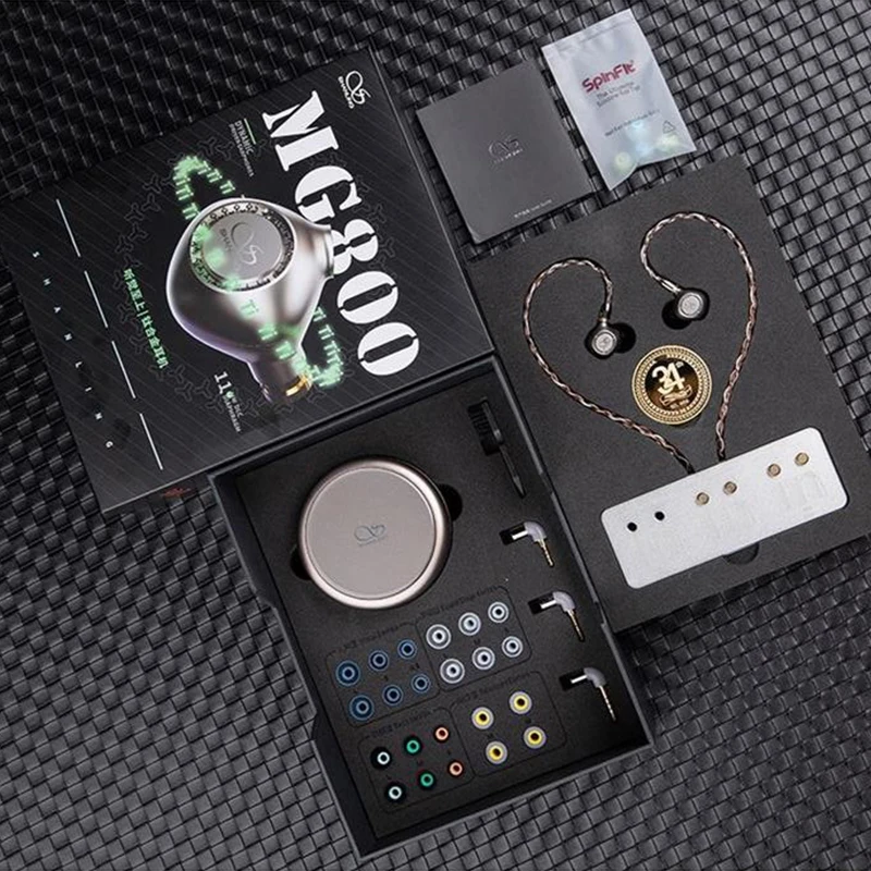 SHANLING MG800 34TH 플래그십 이어폰 IEM 듀얼 N48 자석 다이나믹 드라이버 2.5+3.5+mm 플러그 MMCX 후루카와 케이블 이어버드