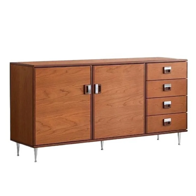 

Medieval retro style Marcel side cabinet, solid wood porch chest drawer dining side cabinet