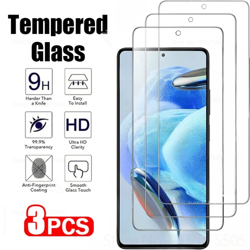 3Pcs Tempered Glass For Xiaomi Redmi Note 13 12 11 Pro Plus 13R 12S 11S 10S 9S 8T Screen Protector For Redmi 13C 12C 12 10 9 8