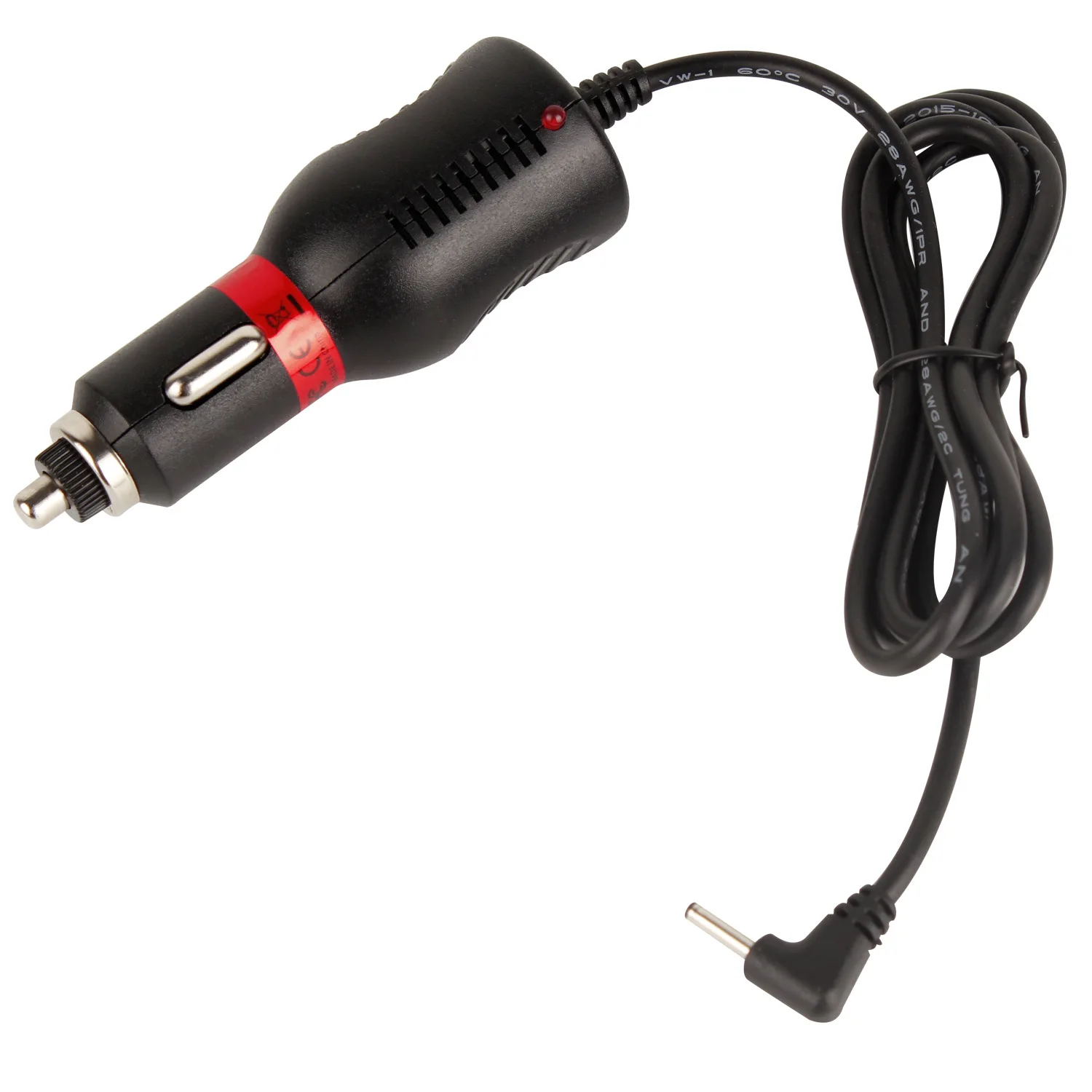 2.5M DC 5V 2A Mini USB Car Charger Adapter สายสำหรับกล้อง GPS สำหรับ GPS tachograph โทรศัพท์4.0 #