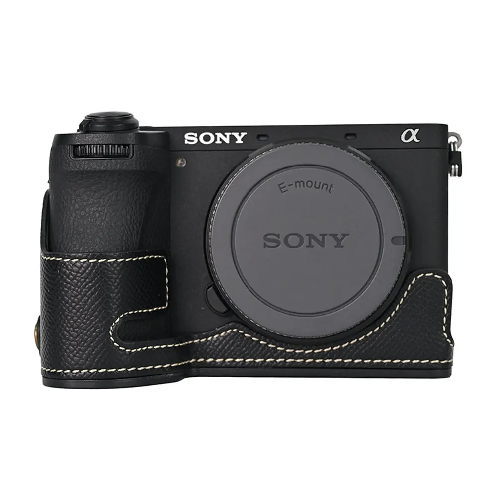 

Половина чехла для камеры Sony A6700 Alpha 6700, чехол из искусственной кожи с принтом ладони, нижний чехол с ремешком