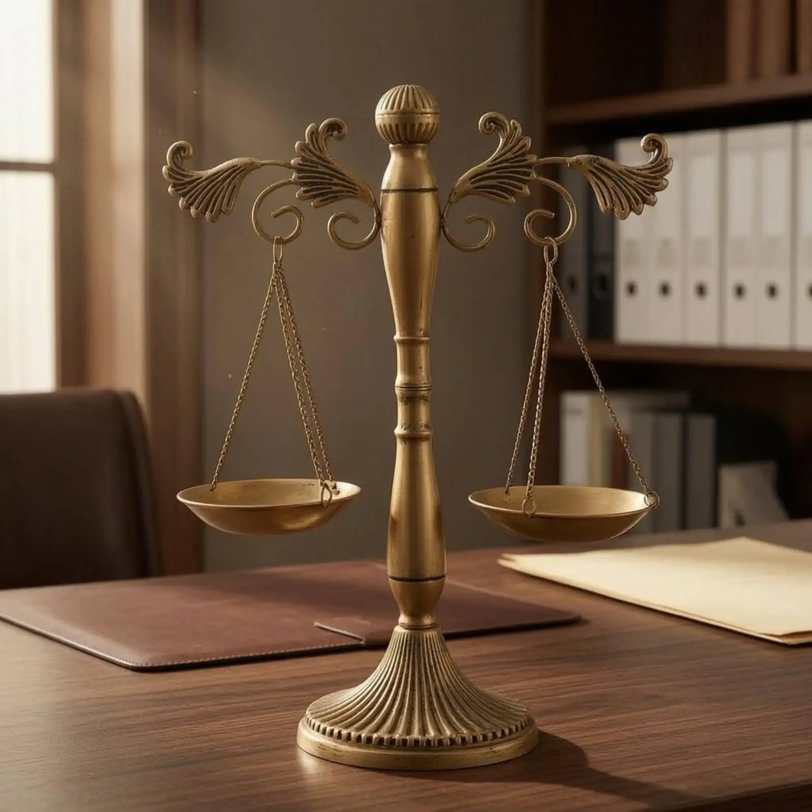 retro-metal-scale-sculpture-tabletop-vintage-balance-scale-ornament-weighted-base