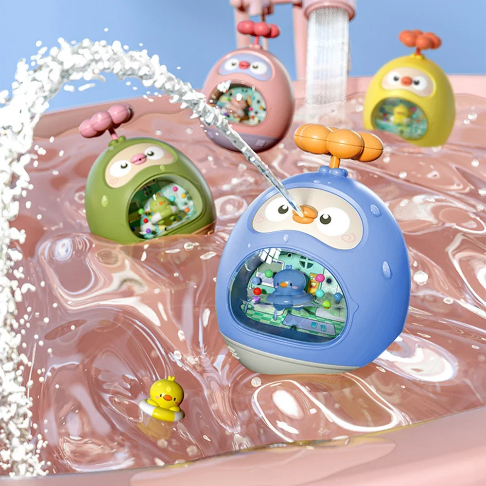 Nieuw Bad Water Spray Speelgoed Baby Schattige Cartoon Dier Eend Baby Baden En Baden Met Water Baby Tumbler Speelgoed