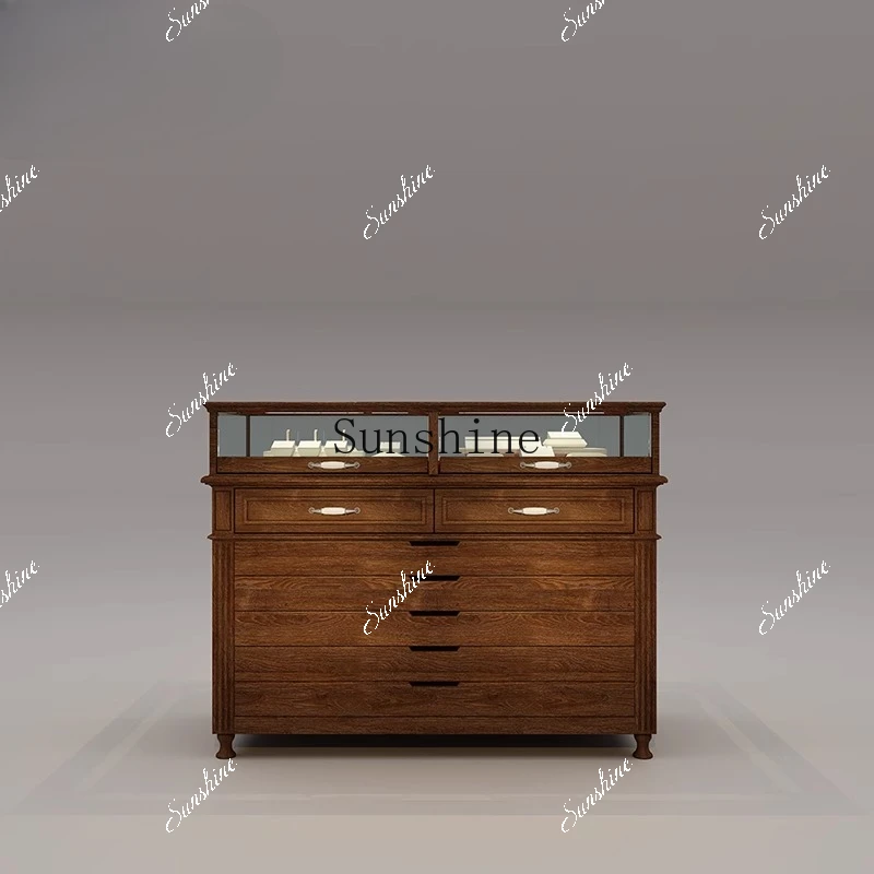 

French medieval furniture accessories display cabinet jewelry simple display cabinet FT