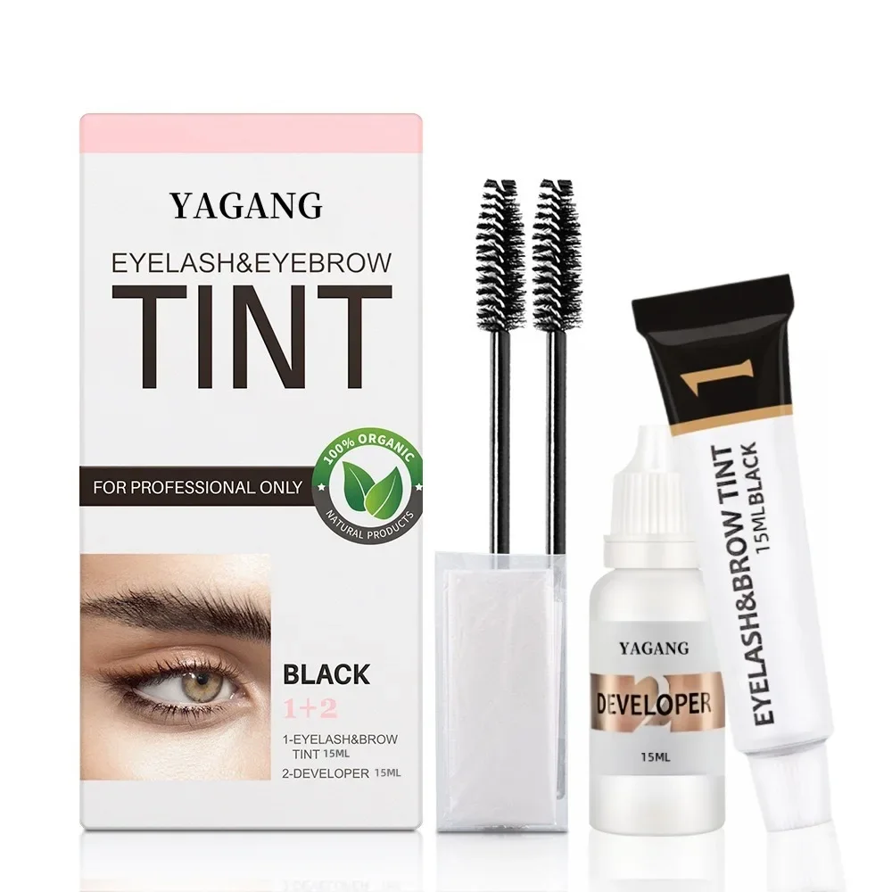 Eyebrow dye set waterproof quick drying semi permanent eyebrow dye cream waterproof makeup special eyebrow cream