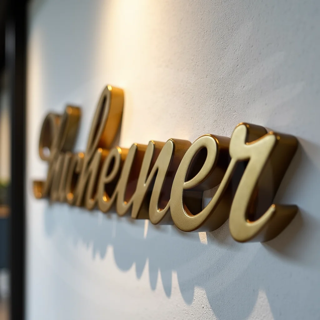 맞춤형 3D 금속 채널 문자, 매장 전면 옥외 광고용 방수 비즈니스 간판 (사무실, 미용실, 상점용)