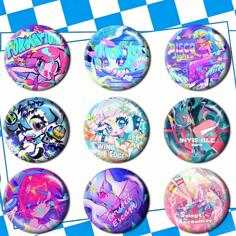 

Game M-Muse D-Dash Buro Brooch Badge Backpack Hat Decoration Friendship Gift Custom Supported
