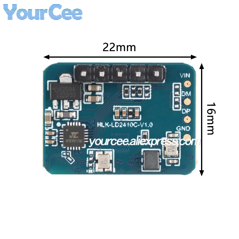 10 قطعة/1 قطعة LD2410C 24Ghz وجود الإنسان الاستشعار HLK-LD2410C ملليمتر موجة الرادار وحدة عدم الاتصال نبضات القلب كشف الحركة