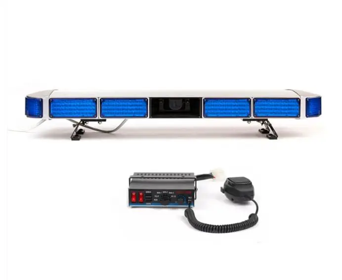 

47inch 120W Led Car warning lightbar,Police Ambulance vehicles Fire truck emergency lights+100W loudspeaker+100W Siren amplifier