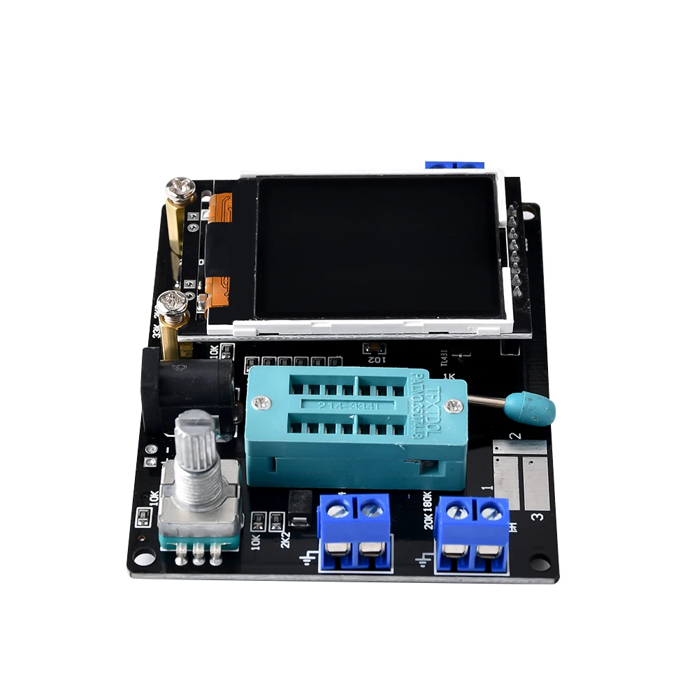 DC6.8V-12V GM328A Transistor Tester Diode Voltage Frequency LCR Meter PWM Square Wave Signal Generator Monitor