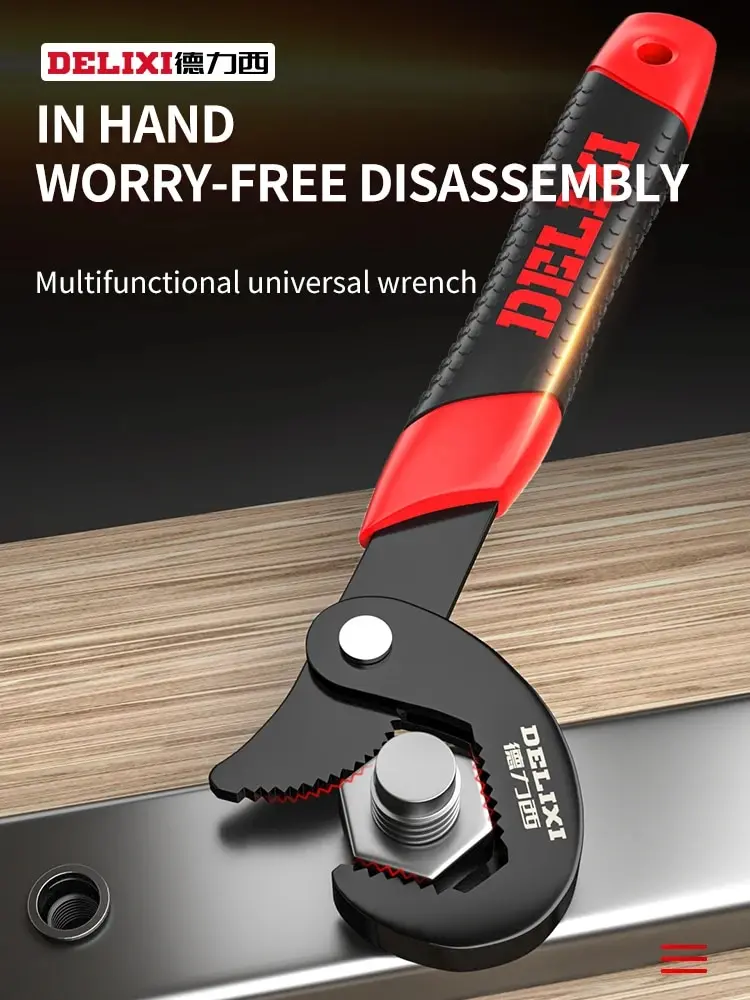 

Plumber Hand Tool Universal Key Pipe Wrench Open End Spanner Set High Carbon Steel Snap N Grip Tool Universal Wrench