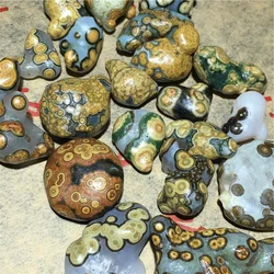 Natural Alashan Gobi Eye Stone Agate & Rough Stone Mineral Specimens Unique Boutique Colored & Shaped Stone Jewelry